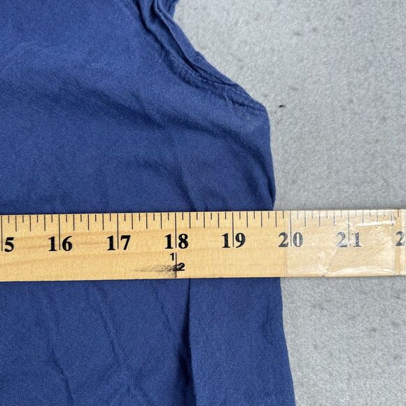 JP and Mattie Cap Sleeve Blue Floral Midi‎ Flowy A Line Dress Small - Picture 6 of 12